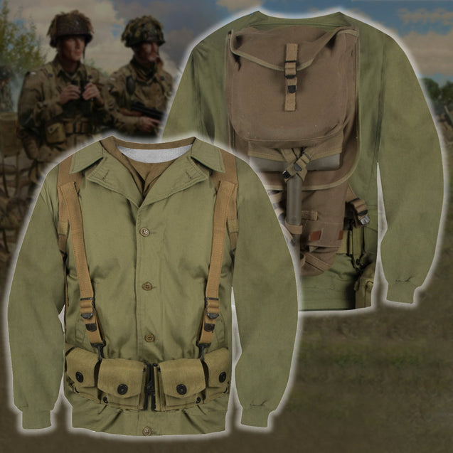 3D All Over Printed U.S. WWII Soldier Shirts-Apparel-HP Arts-Sweatshirt-S-Vibe Cosy™