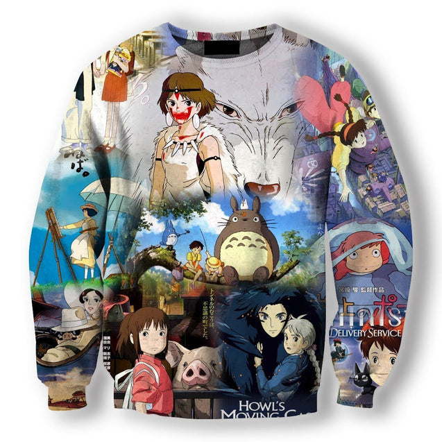 3D All Over Print Howl's Moving Castle Hoodie-Apparel-HD09-Sweat Shirt-S-Vibe Cosy™