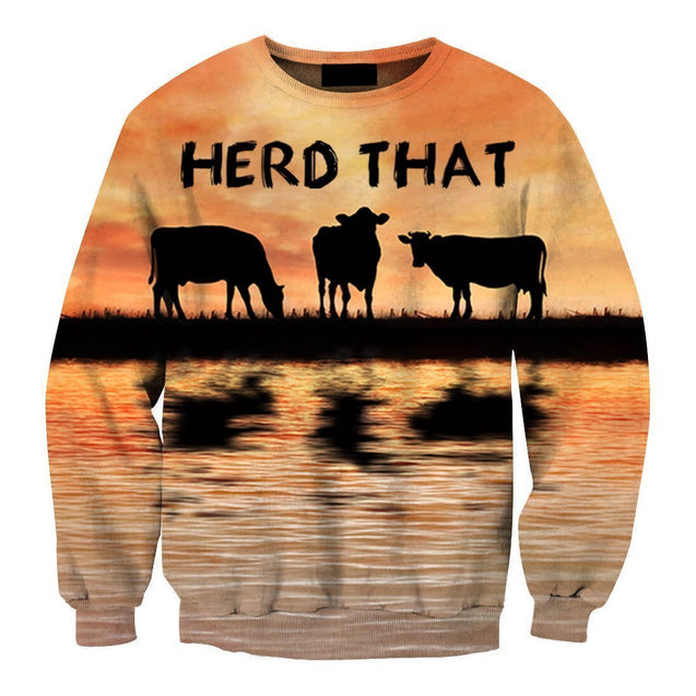 Herd That Cow Hoodie-Apparel-HD09-Sweat Shirt-S-Vibe Cosy™