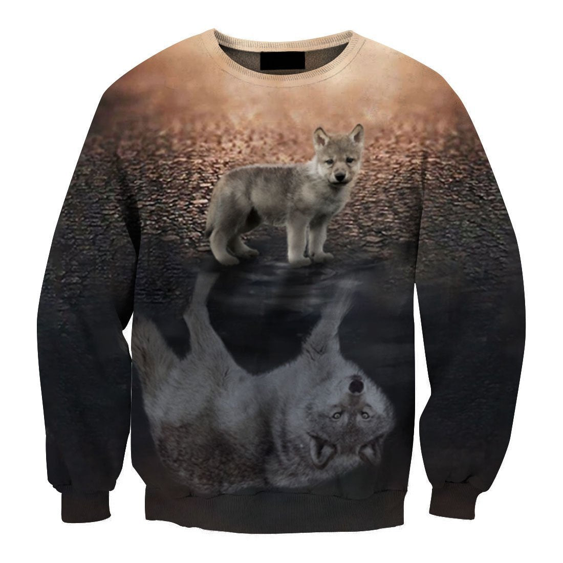3D All Over Print Cute Wolf Hoodie-Apparel-HD09-Sweat Shirt-S-Vibe Cosy™