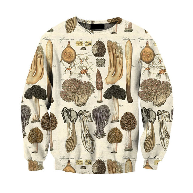 Beautiful Mushroom Art all over-Apparel-NTH-Sweat Shirt-S-Vibe Cosy™