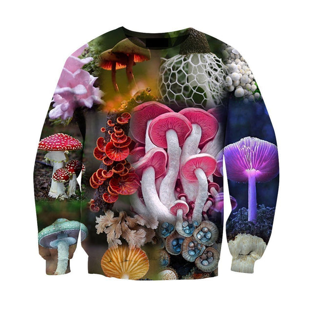 All Over Print Beautiful mushrooms-Apparel-NTH-Sweat Shirt-S-Vibe Cosy™