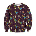 3D All Over Print Mushrooms and Blueberry Shirt-Apparel-NTH-Sweat Shirt-S-Vibe Cosy™
