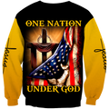 Easter God Jesus One Nation Under God 3D All Over Printed Shirt Hoodie JJ020402-Apparel-MP-Hoodie-S-Vibe Cosy™