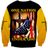 Easter God Jesus One Nation Under God 3D All Over Printed Shirt Hoodie JJ020402-Apparel-MP-Hoodie-S-Vibe Cosy™