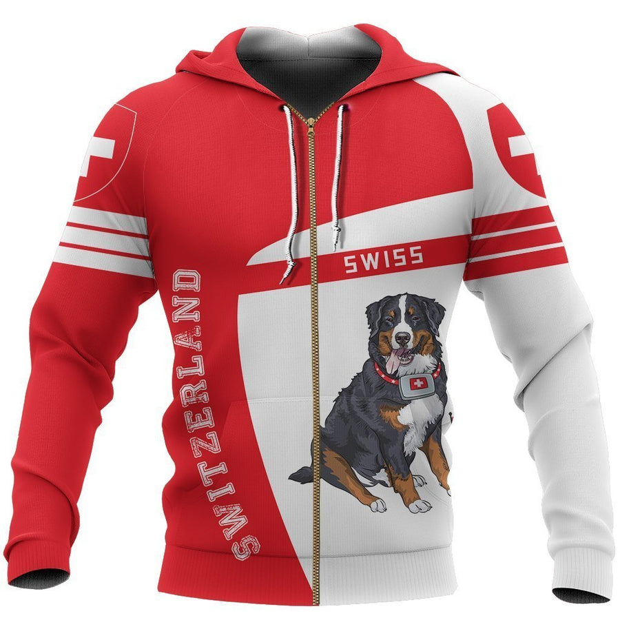 Switzerland Dog Sport Hoodie - Premium Style NNK1-Apparel-NNK-Hoodie-S-Vibe Cosy™