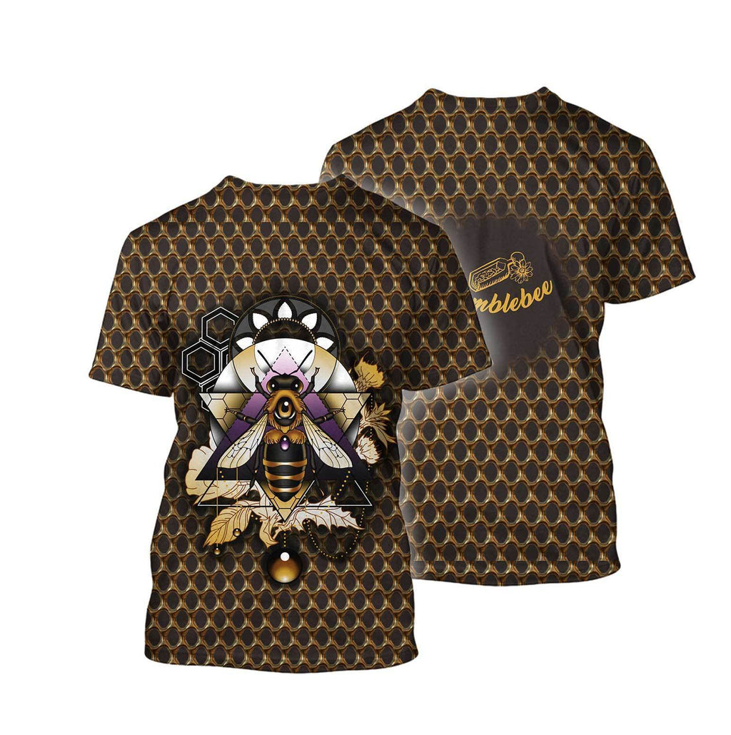3D All Over Bumble Bee Hoodie-Apparel-Phaethon-T-Shirt-S-Vibe Cosy™