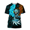 Amazing Eagle Warrior Polynesian 3D Tattoo Unisex Deluxe Hoodie ML