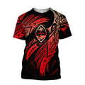 Amazing Guam Polynesian 3D Tattoo Unisex Deluxe Hoodie ML