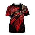 Amazing Tonga Polynesian Tattoo 3D Unisex Deluxe Hoodie ML