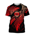 Amazing Tahiti Polynesian Tattoo 3D Tattoo Unisex Deluxe Hoodie ML