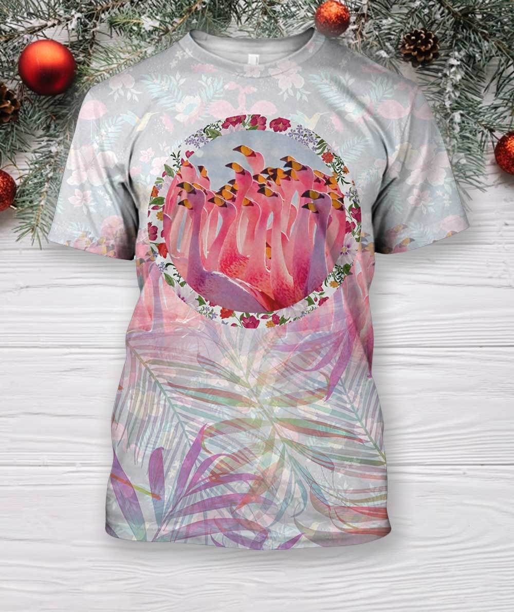 3D All Over Print Flamingo Hoodie-Apparel-HD09-T-Shirt-S-Vibe Cosy™