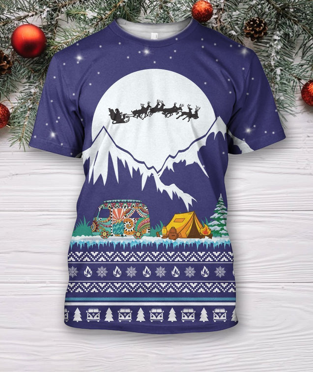 3D All Over Print Camping Christmas Hoodie-Apparel-NTH-T-Shirt-S-Vibe Cosy™