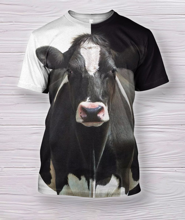 Beautiful Cow Farmer Shirt-Apparel-HD09-T-Shirt-S-Vibe Cosy™