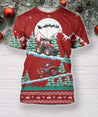 3D All Over Print Christmas Tractor Hoodie-Apparel-HD09-T-Shirt-S-Vibe Cosy™