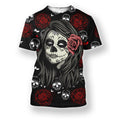 3D All Over Print Skull Tatoo Hoodie-Apparel-HD09-T-Shirt-S-Vibe Cosy™