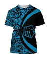 Hawaii Polynesian Tribal Hoodie - Circle Style Blue Color 2.0 - AH-ALL OVER PRINT HOODIES (P)-Phaethon-T-Shirt-S-Vibe Cosy™