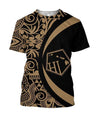 Hawaii Polynesian Tribal Hoodie - Circle Style Gold Color 2.0 - AH-ALL OVER PRINT HOODIES (P)-Phaethon-T-Shirt-S-Vibe Cosy™