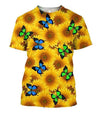 3D All Over Printing Butterfly Garden And Sunflowers Hoodie-Apparel-Phaethon-T-Shirt-S-Vibe Cosy™