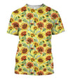 3D All Over Printing Sunflower Shirt-Apparel-Phaethon-T-Shirt-S-Vibe Cosy™
