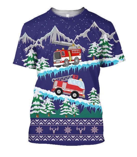 3D All Over Printed Firefighter-Apparel-HP Arts-T-Shirt-S-Vibe Cosy™