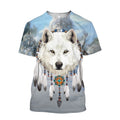 Native Wolf 3D All Over Print Hoodie T Shirt For Men and Women NTN09052002