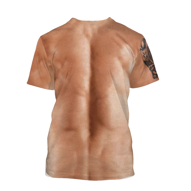 Muscle Tattoo 3D All Over Printed T-Shirt Pi28072001-Apparel-MP-T-Shirt-S-Vibe Cosy™