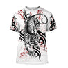 White Tiger Tattoo 3D All Over Printed Shirts For Men and Women