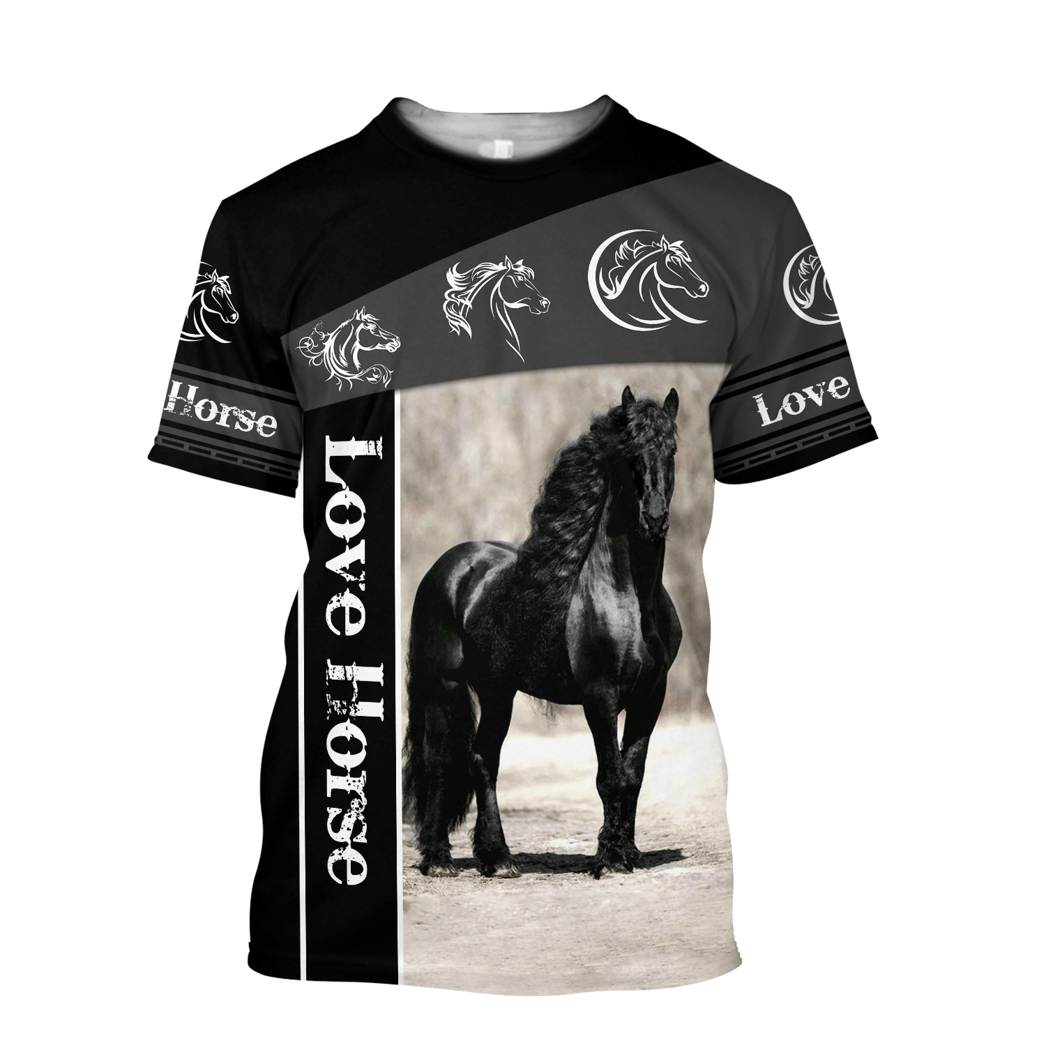 Love Horse 3D All Over Printed Shirts For Men and Women TA09252001