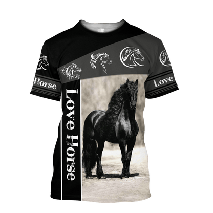 Love Horse 3D All Over Printed Shirts For Men and Women TA09252001
