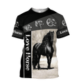 Love Horse 3D All Over Printed Shirts For Men and Women TA09252001