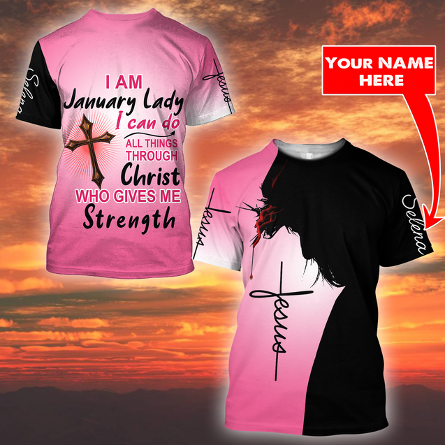 I'm January Lady 3D All Over Printed Shirts For Men and Women TA10032004S1