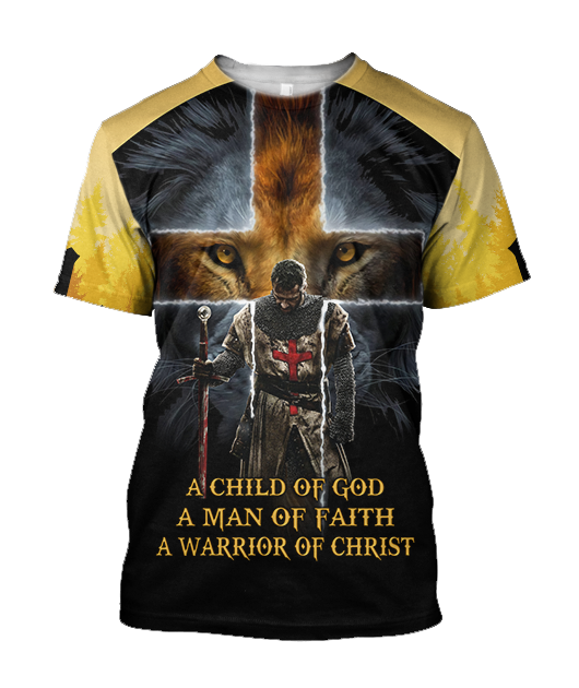 Knight God Jesus 3D All Over Printed Shirt Hoodie For Men And Women JJ240301 - Amaze Style™-Apparel