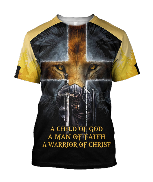 Knight God Jesus 3D All Over Printed Shirt Hoodie For Men And Women JJ240302-Apparel-MP-T-Shirt-S-Vibe Cosy™