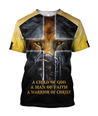 Knight God Jesus 3D All Over Printed Shirt Hoodie For Men And Women JJ240302-Apparel-MP-T-Shirt-S-Vibe Cosy™