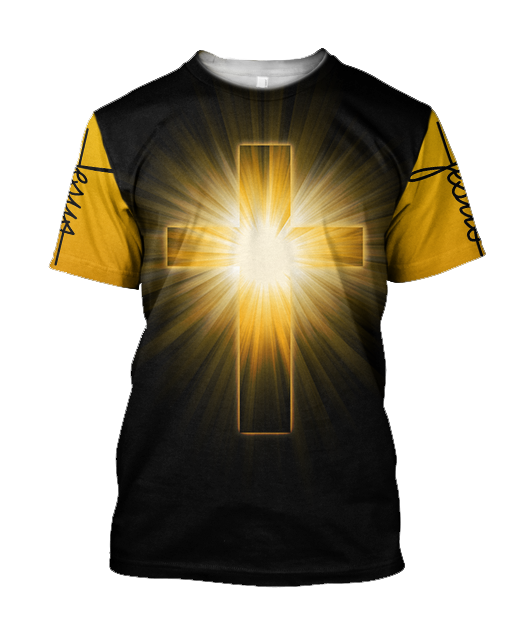 Easter God Jesus One Nation Under God 3D All Over Printed Shirt Hoodie JJ020402-Apparel-MP-T-Shirt-S-Vibe Cosy™