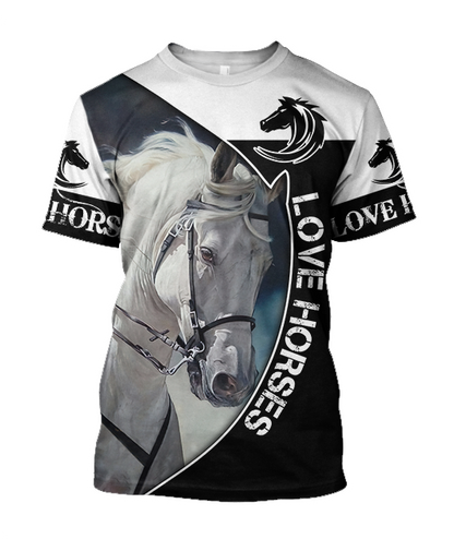 Love Horse 3D All Over Printed Shirts JJ230402-Apparel-TA-T-Shirt-S-Vibe Cosy™
