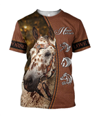 Appaloosa Horse 3D All Over Printed Shirts JJ070503-Apparel-TA-T-Shirt-S-Vibe Cosy™
