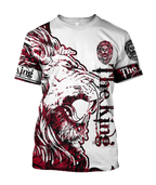 Alpha King Lion Tattoo 3D All Over Printed Unisex Shirt