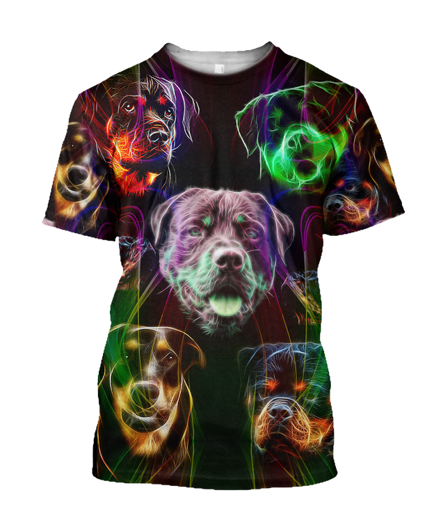 Rottweiler colorful 3D hoodie shirt for men and women JJW18092002S