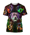 Rottweiler colorful 3D hoodie shirt for men and women JJW18092002S