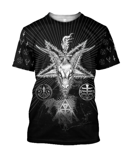 Satanic Tribal 3D All Over Printed Hoodie Shirts For Men And Women JJ25052001-Apparel-MP-T-Shirt-S-Vibe Cosy™