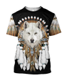 Native American Wolf 3D All Over Printed Shirts MP18052002-Apparel-MP-T shirt-S-Vibe Cosy™