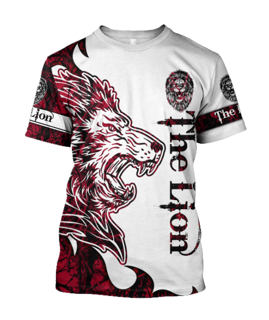 The Red Lion Tattoo Over Printed Hoodie