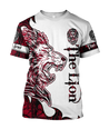 The Red Lion Tattoo Over Printed Hoodie