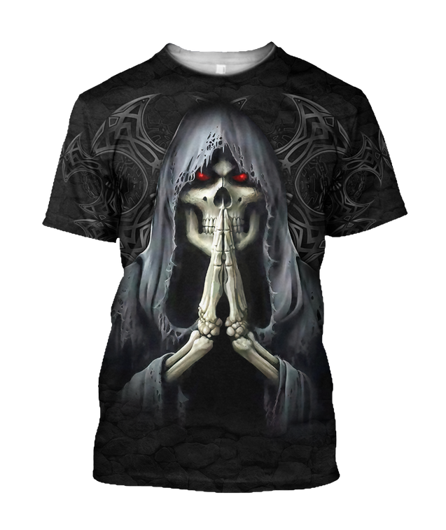 December Guy Skull 3D All Over Printed Shirts JJW28102006