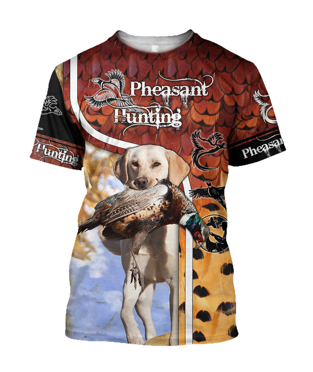 Pheasant Hunting Camo 3D Over Printed Unisex Deluxe Hoodie ML