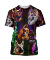 German shepherd colorful hoodie shirt for men and women JJW16092003S