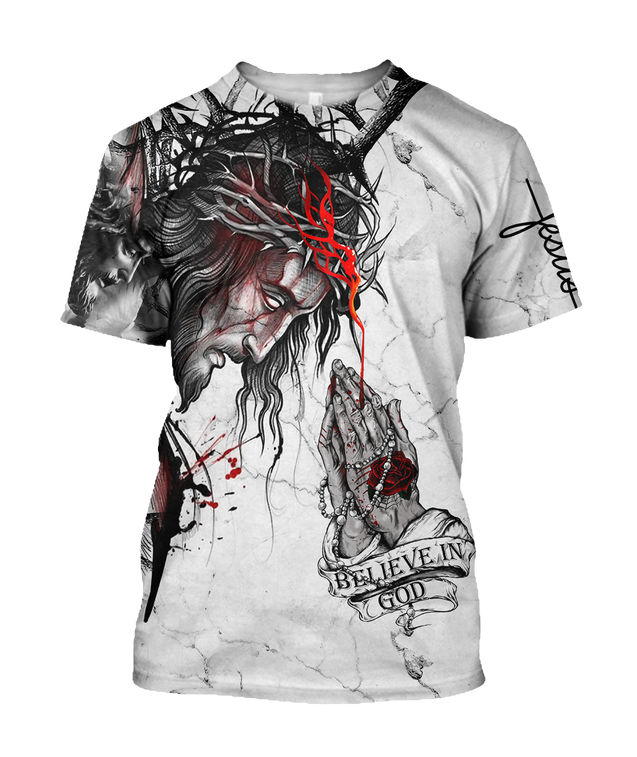 Jesus 3D All Over Printed Shirts For Men and Women JJW31102004