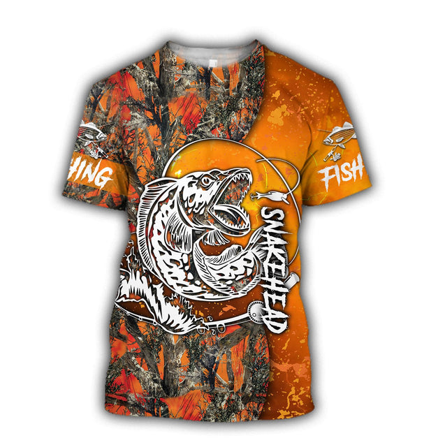 Snakehead Fishing Orange camo Women's Men's clothing TR2604203 - Amaze Style™-Apparel